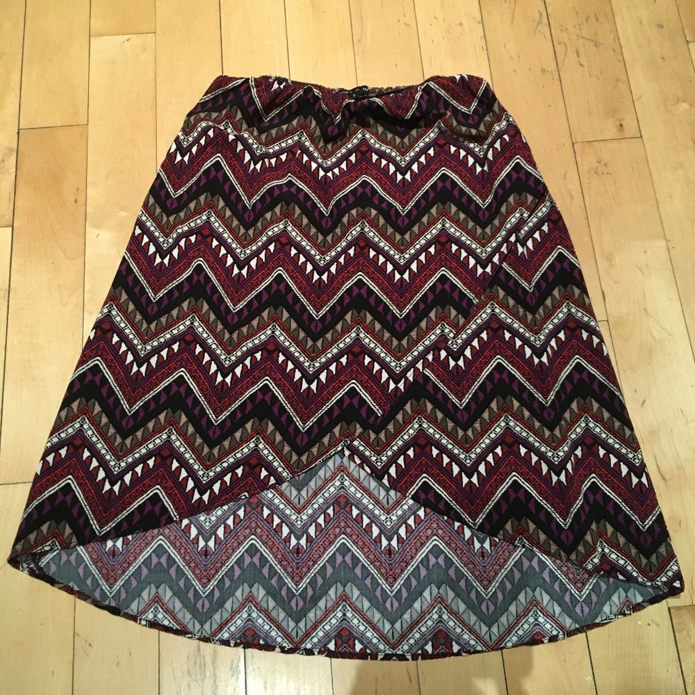 Plum Hi-Low Skirt